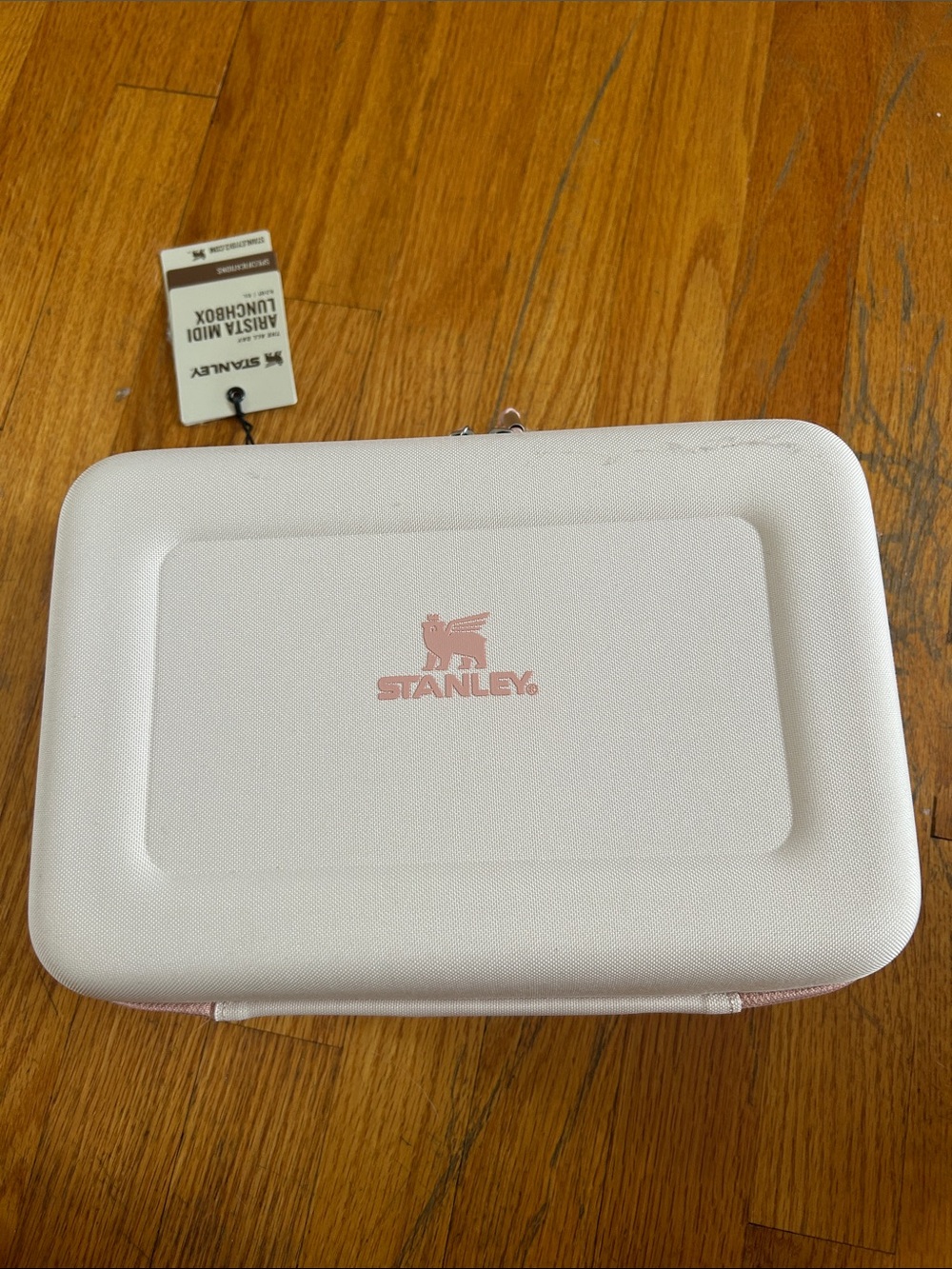 Stanley White and Light Pink Soft-Sided Lunch Cooler